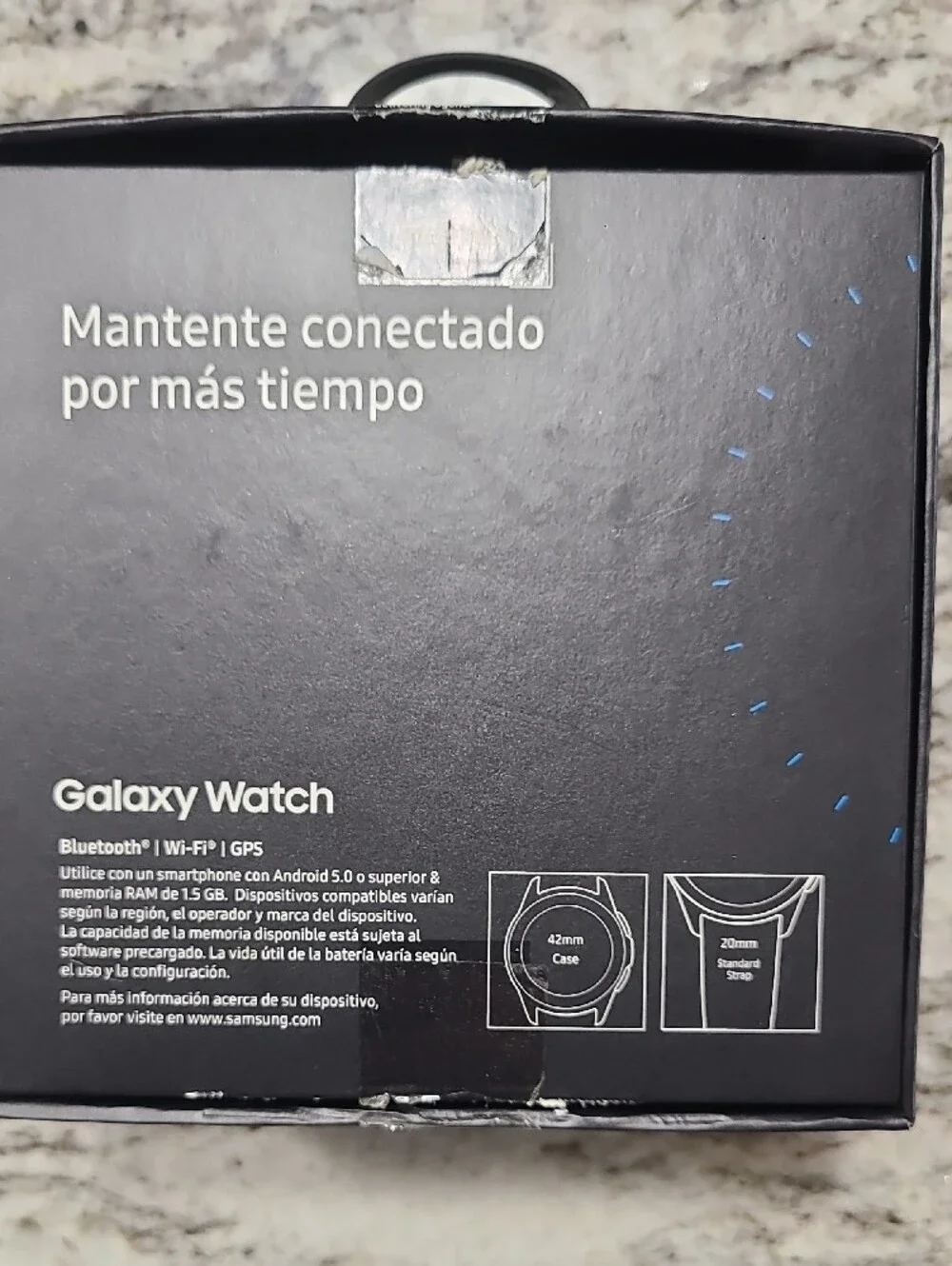 Samsung Galaxy Watch in Rose Gold with Pink and Cream Bands